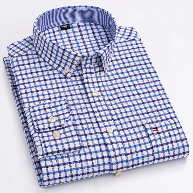 Chemise Oxford manches longues