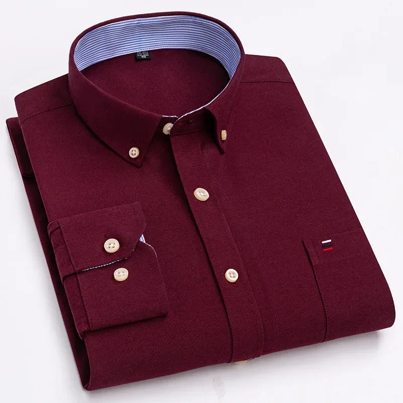 Chemise Oxford manches longues
