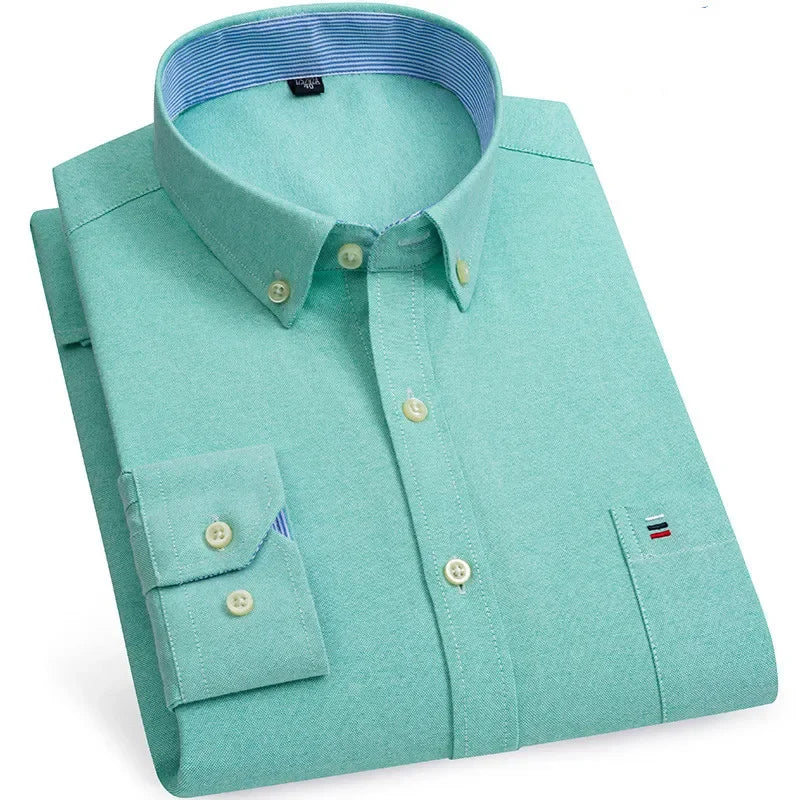 Chemise Oxford manches longues