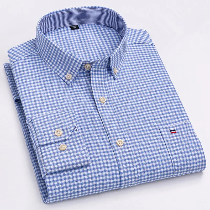 Chemise Oxford manches longues
