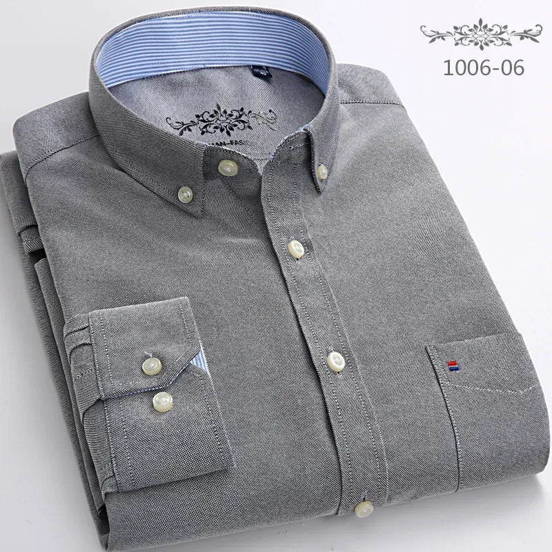 Chemise Oxford manches longues