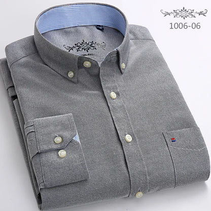 Chemise Oxford manches longues