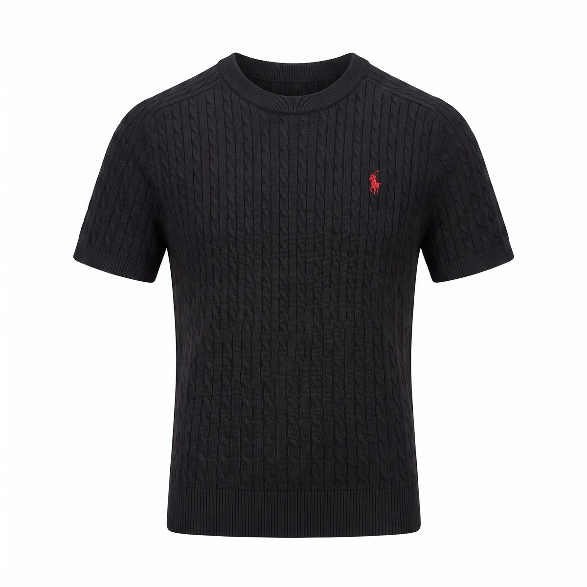 Feinstrick-Shirt Kurzarm